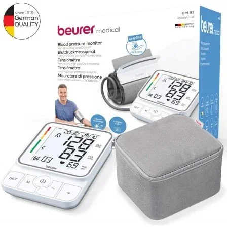 Beurer BM-51 Tensiómetro de Brazo EasyClipTM Beurer BM-51 Tensiómetro de Brazo EasyClipTM